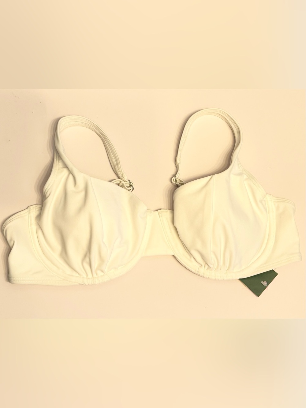 wild fable white Underwire Bikini Top with removable pads new size medium